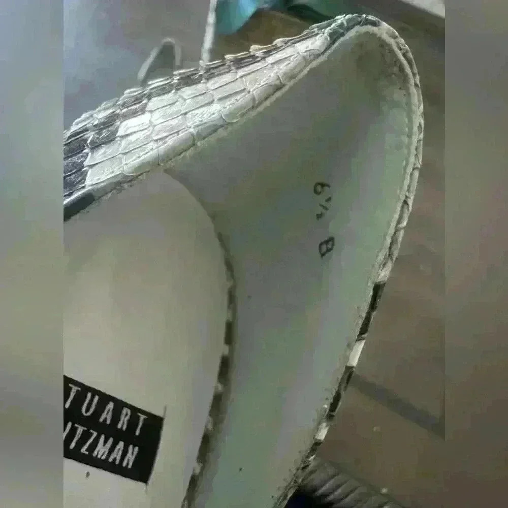 Stuart Weitzman Snakeskin Print Heels - image 4